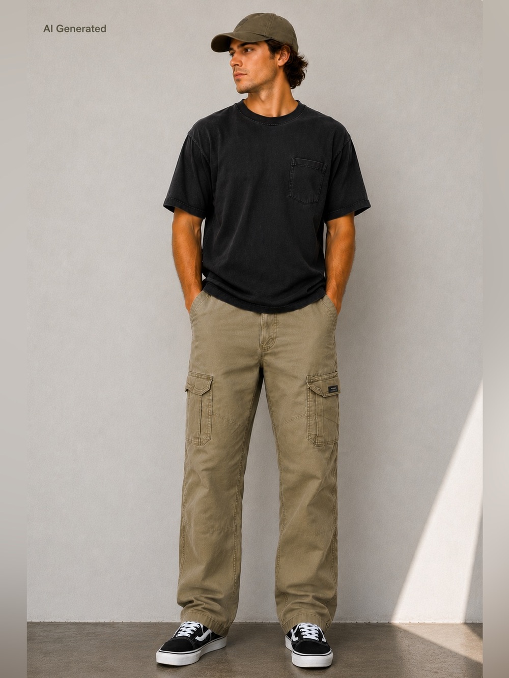 Wrangler Utility Relaxed Fit Cargo Jeans Mens 29 x 30 Straight Leg Skate Hike
